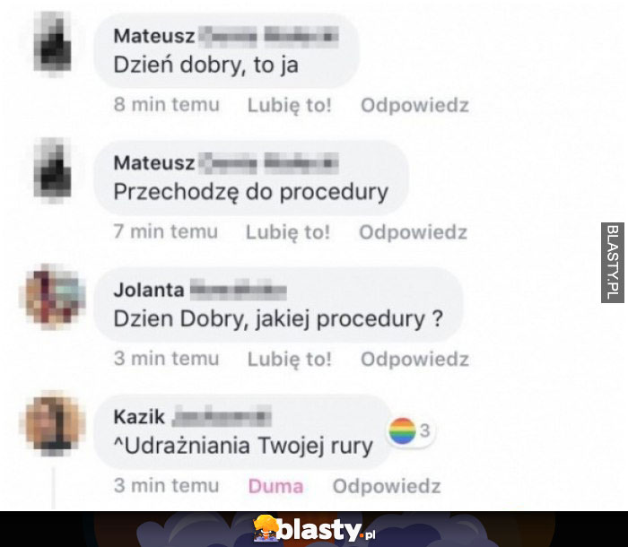 Dzień dobry to ja - przechodzę do procedury