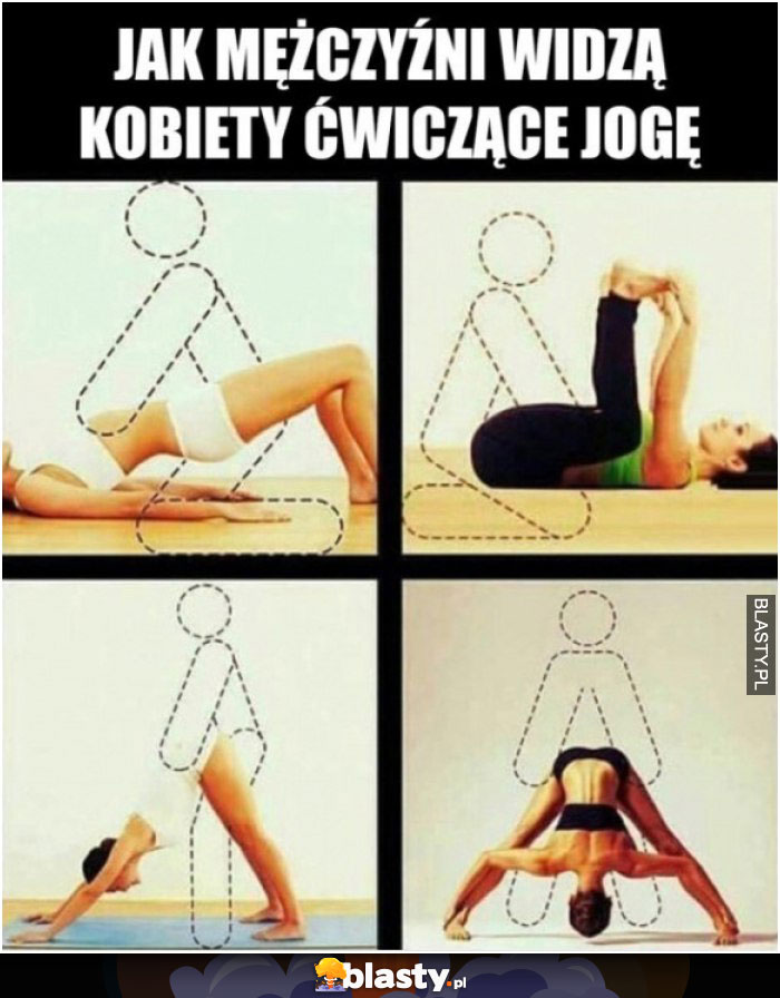 Jak mężczyźni widzą kobiety ćwiczące joga