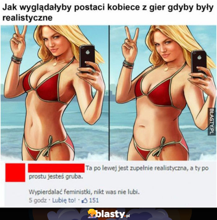 Jak wyglądałyby postacie kobiece z gier gdyby były realistyczne