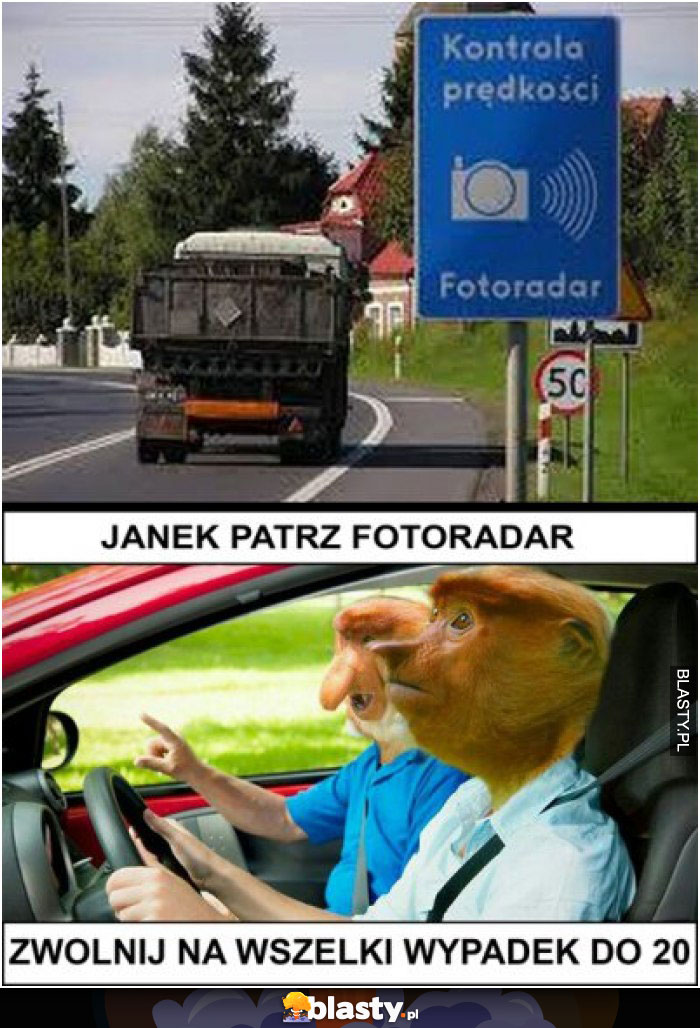 Janek patrz fotoradar