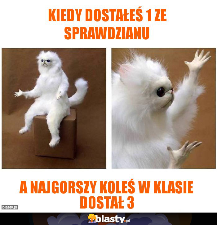 Kiedy dostałeś 1 ze sprawdzianu