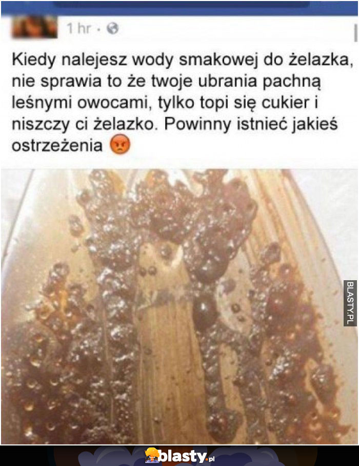 Kiedy nalejesz wody smakowej do żelazka