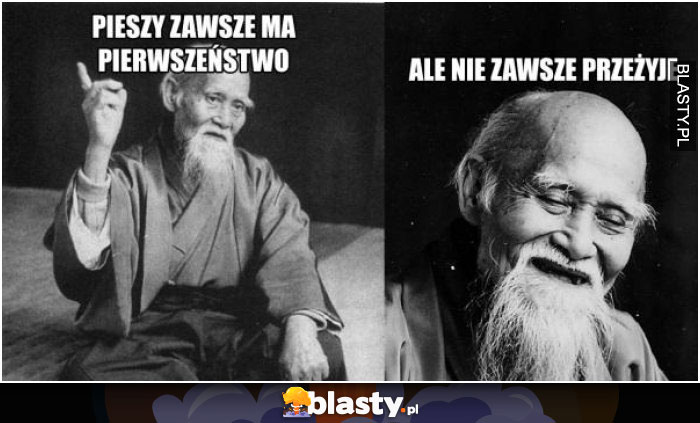 Pieszy zawsze ma pierwszeństwo