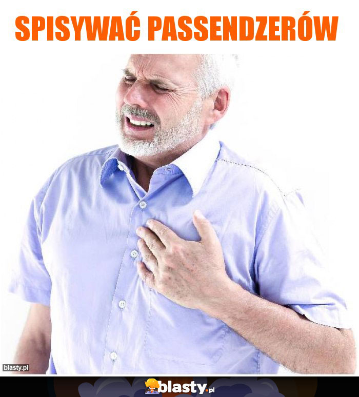 spisywać passendzerów