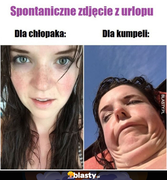 Spontaniczne zdjęcie z urlopu