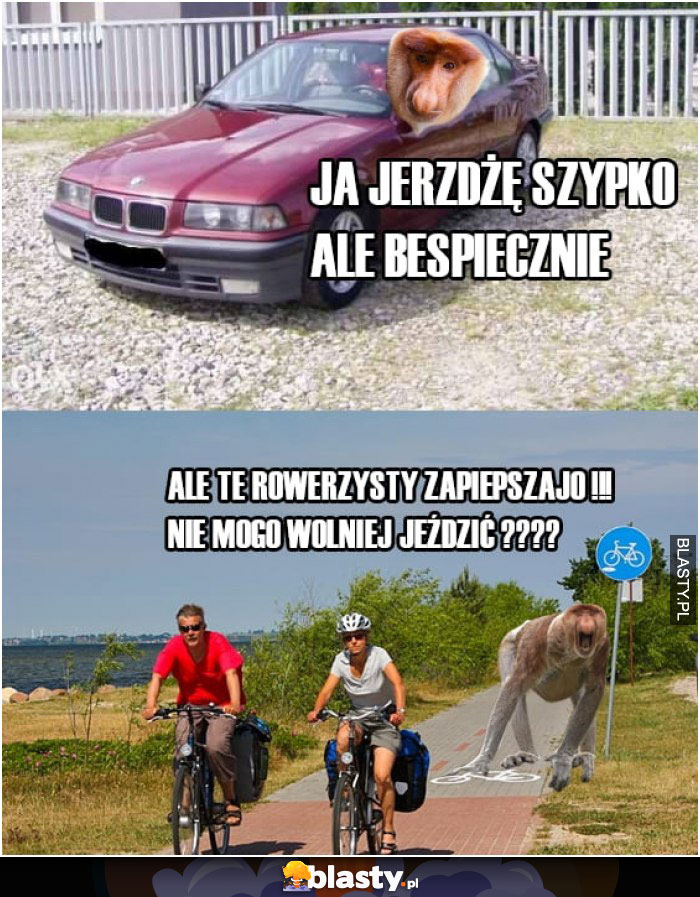 Ale te rowerzysty zapierdzielajo