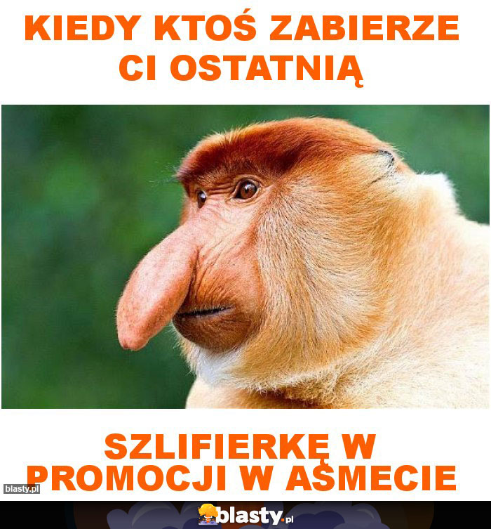 KIEDY KTOŚ ZABIERZE CI OSTATNIĄ