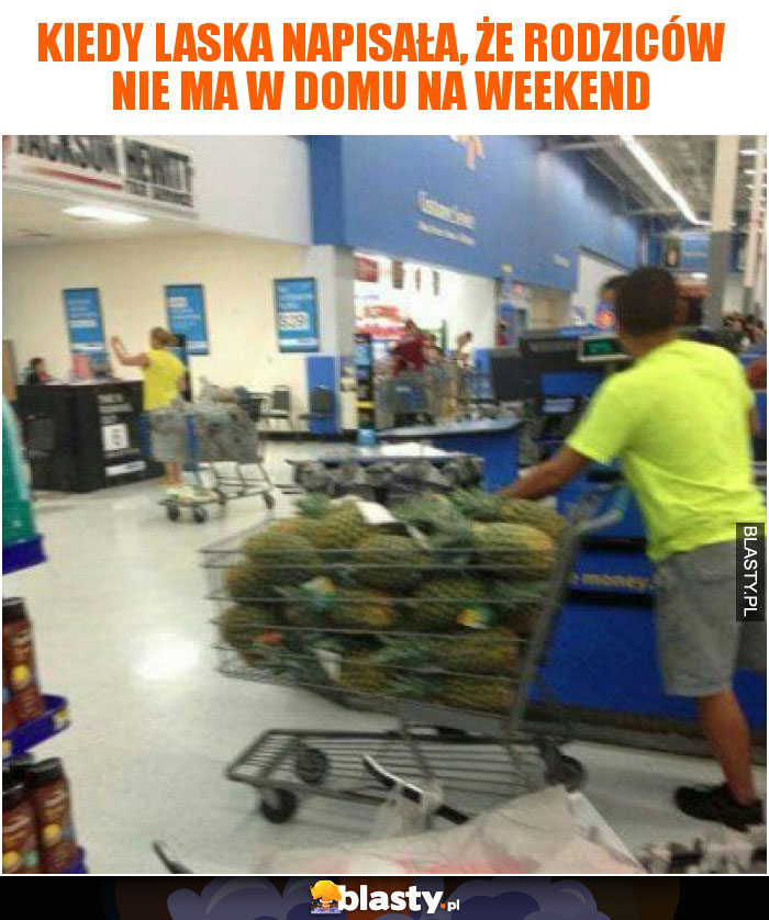 Kiedy laska napisała, że rodziców nie ma w domu na weekend