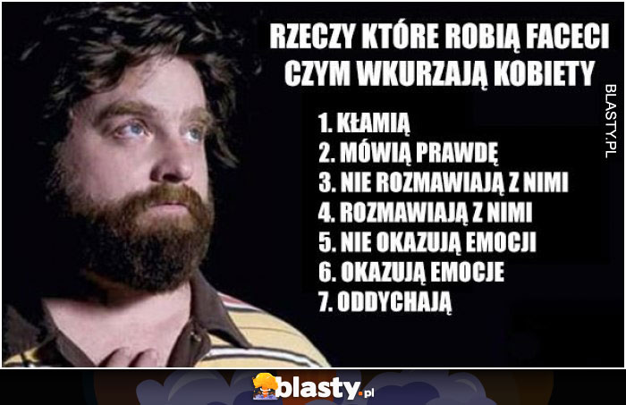 Rzeczy, które robią faceci czym wkurzają kobiety