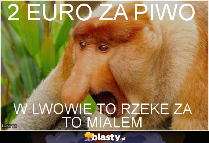 2 EURO ZA PIWO