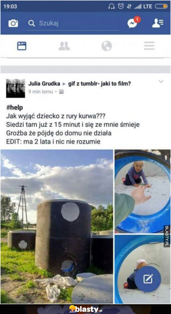 Jak wyjąć dziecko z rury