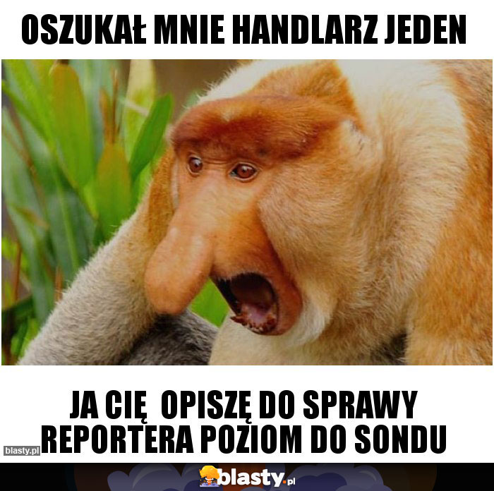 Oszukał mnie handlarz jeden