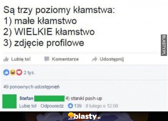 3 poziomy kłamstwa i mistrzowski komentarz