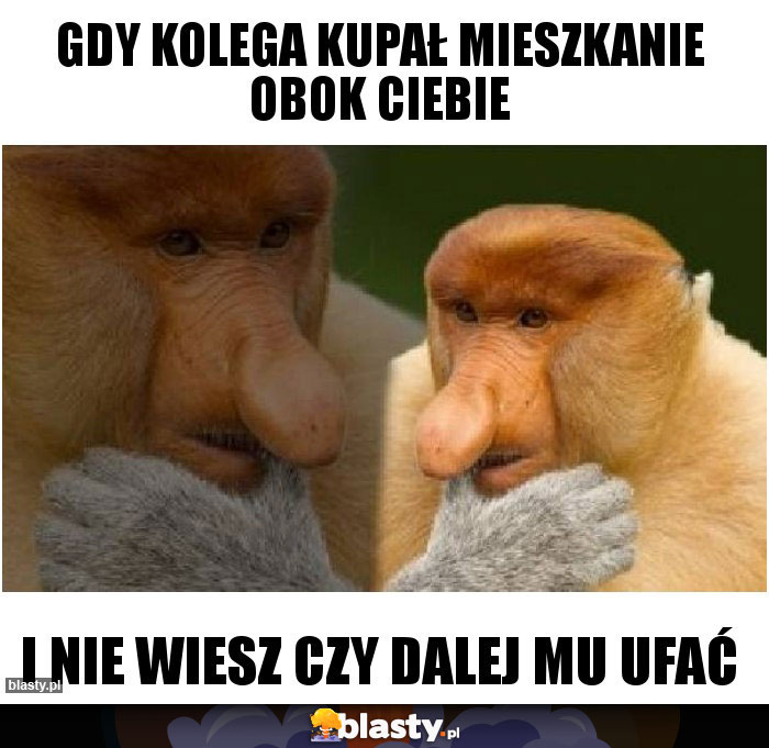 Gdy kolega kupał mieszkanie obok Ciebie