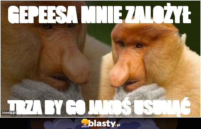 Gepeesa mnie zalożył