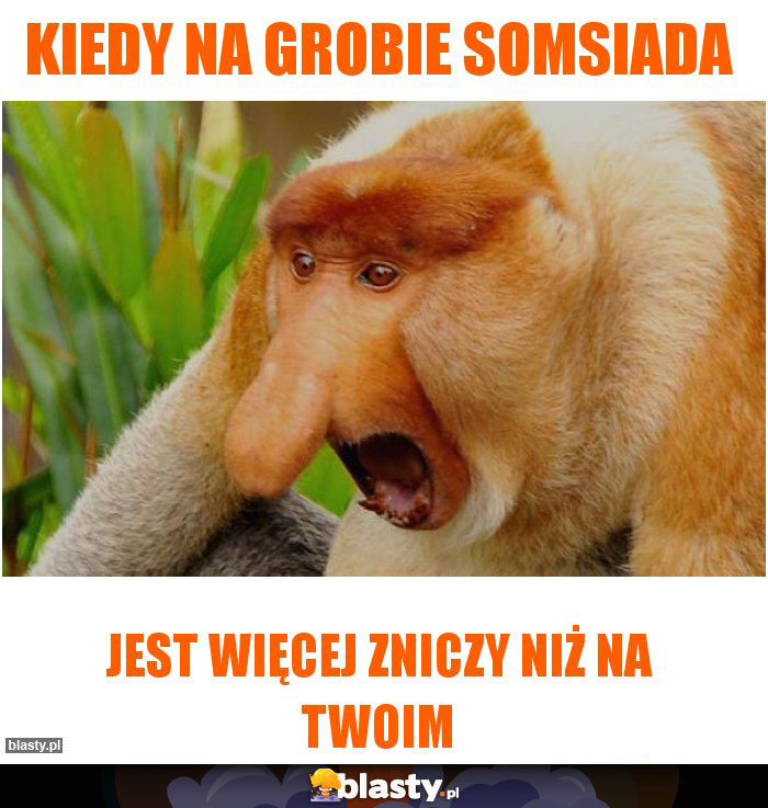 Kiedy na grobie somsiada