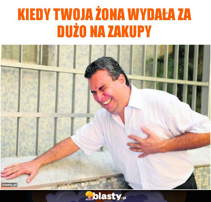 Kiedy twoja żona wydała za dużo na zakupy
