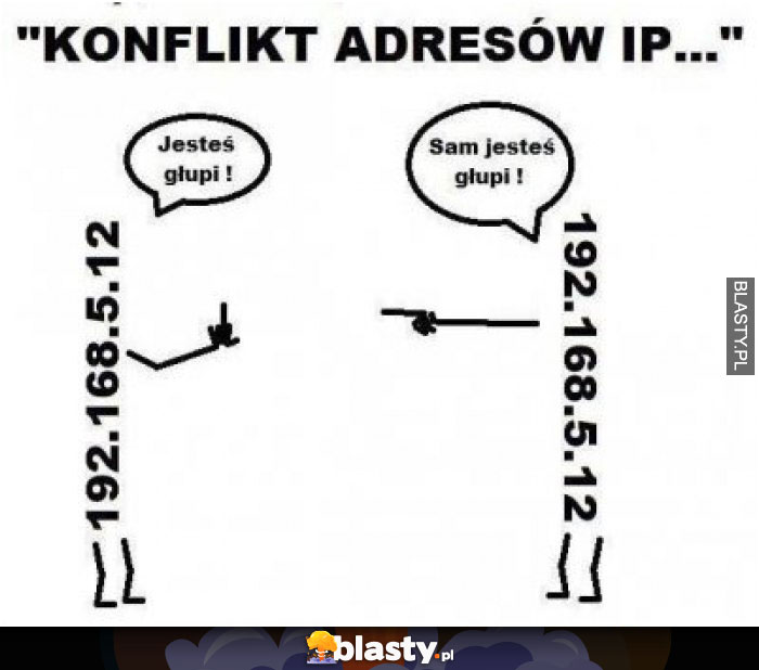 Konflikt adresów IP