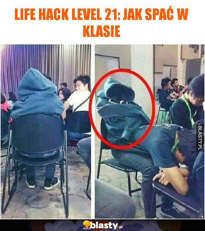 Life hack level 21: Jak spać w klasie