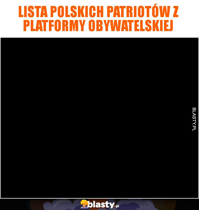 Lista Polskich patriotów z Platformy Obywatelskiej