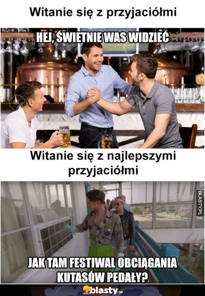 Witanie się przyjaciółmi