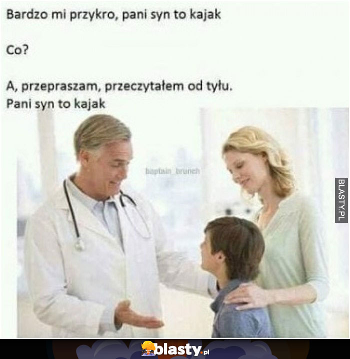 Bardzo mi przykro Pani syn to kajak