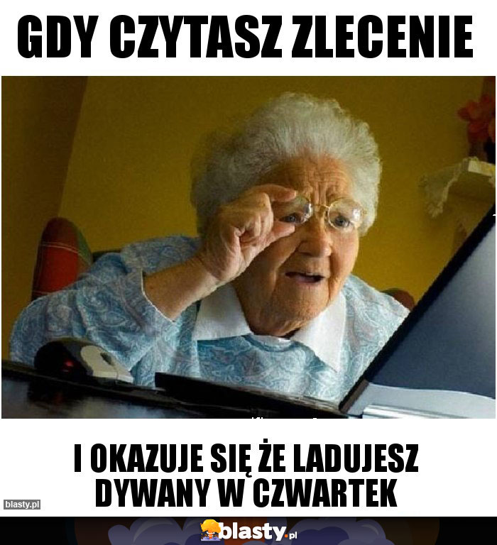 Gdy czytasz zlecenie