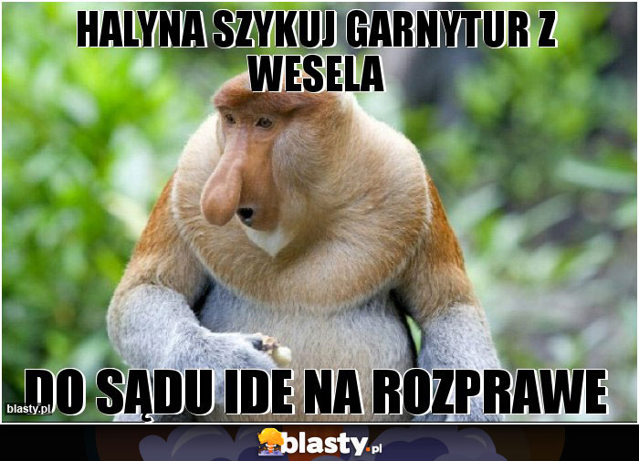 Halyna szykuj garnytur z wesela