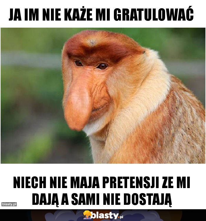 ja im nie każe mi gratulować