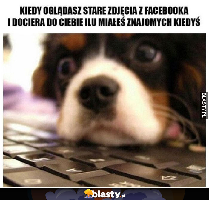 Kiedy oglądasz stare zdjęcia z facebooka