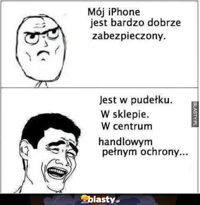 Mój iphone jest bardzo dobrze zabezpieczony