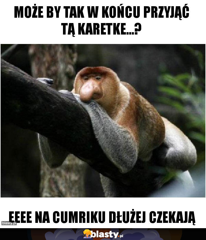 Może by tak w końcu przyjąć tą karetke...?