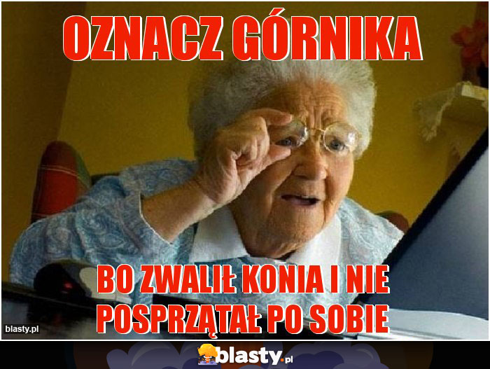 Oznacz górnika