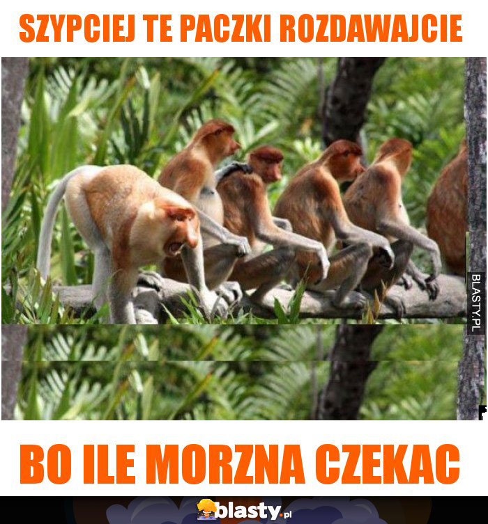 szypciej te paczki rozdawajcie