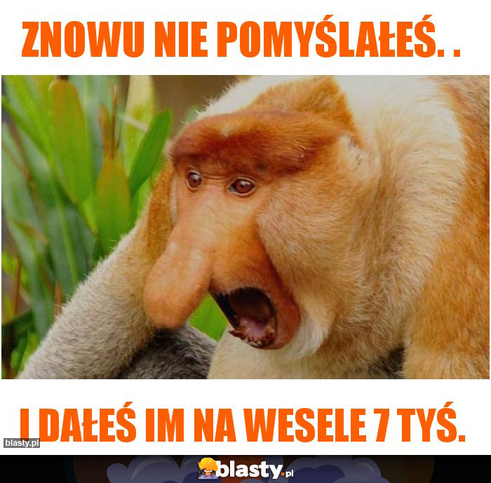 Znowu nie pomyślałeś. .