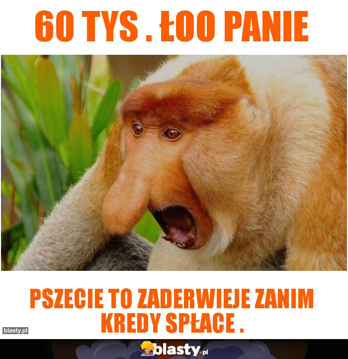 60 TYS . Łoo panie