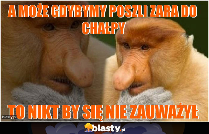 a może gdybymy poszli zara do chałpy