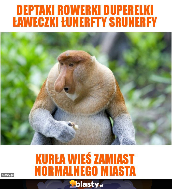Deptaki rowerki duperelki ławeczki łunerfty srunerfy
