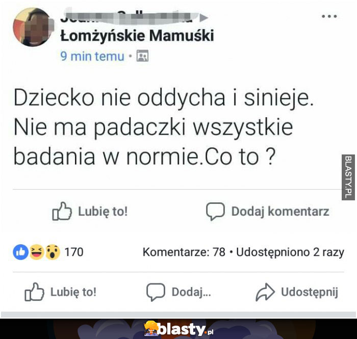 Dziecko nie oddycha...