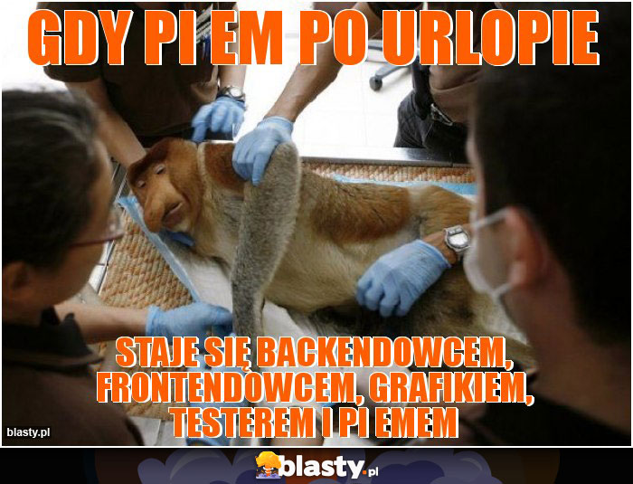gdy pi em po urlopie