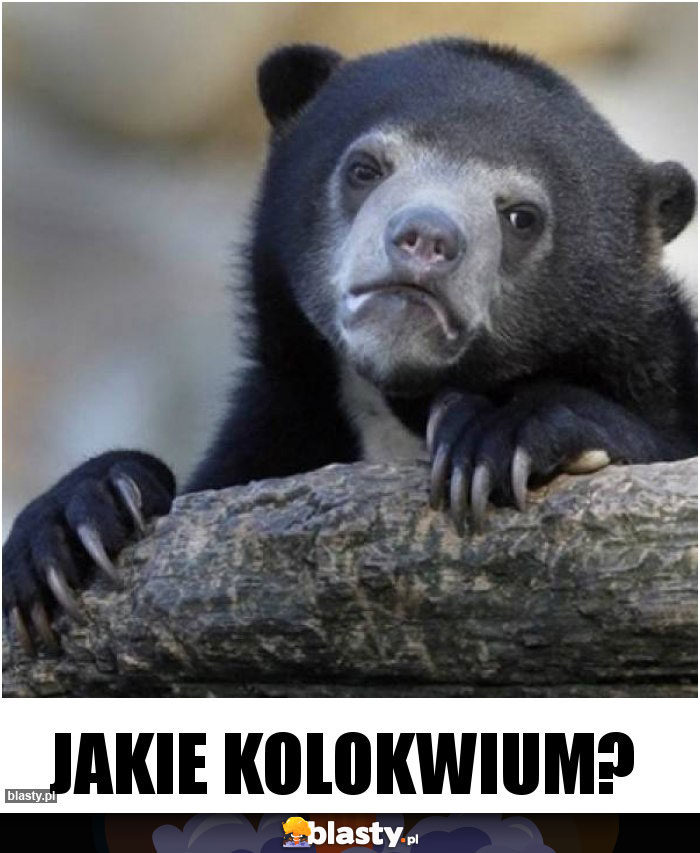 Jakie kolokwium?