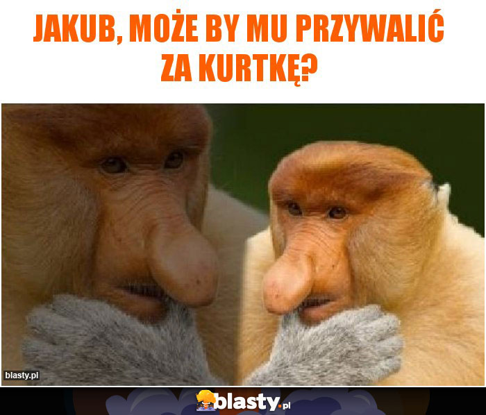 Jakub, może by mu przywalić za kurtkę?