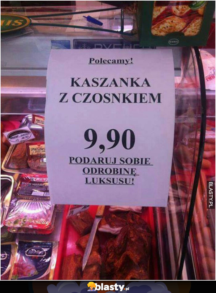 Kaszanka z czosnkiem