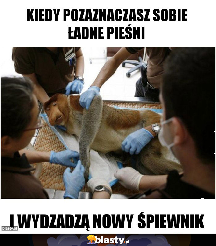Kiedy pozaznaczasz sobie ładne pieśni