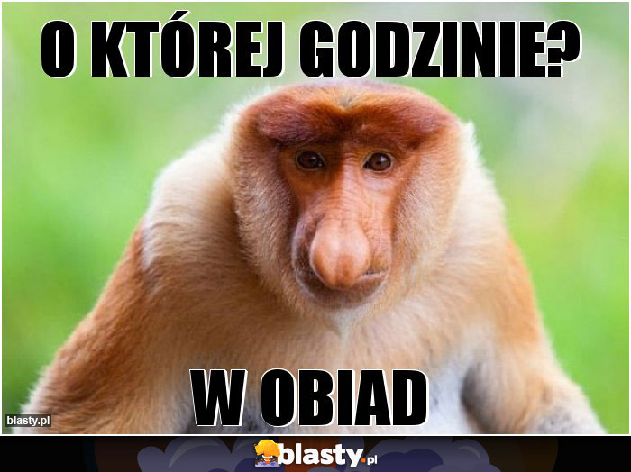 O której godzinie?