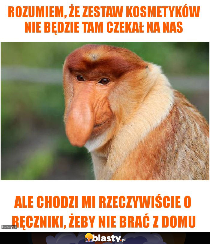 rozumiem, że zestaw kosmetyków nie będzie tam czekał na nas