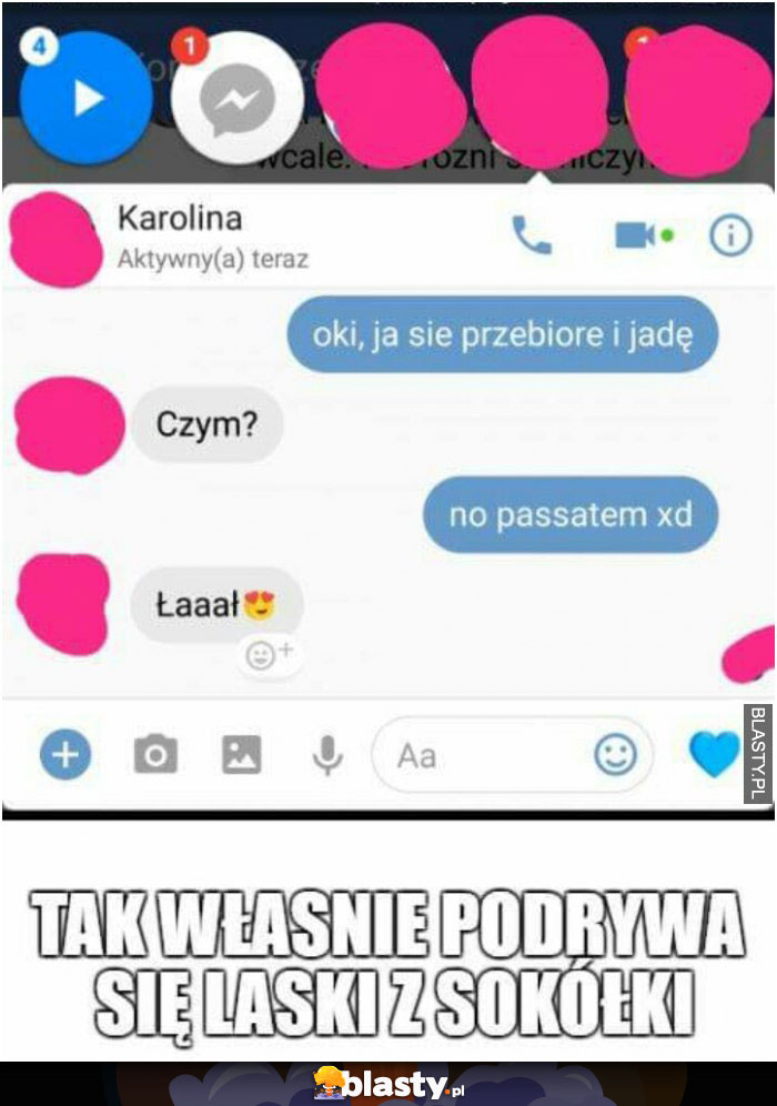 Wyrwanie laski na passata