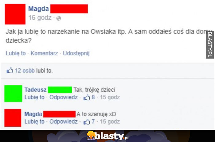 Jak ja lubię to narzekanie na owsiaka