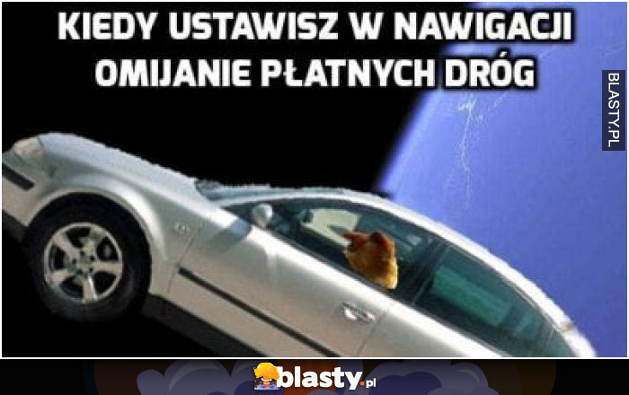 Kiedy ustawisz w nawigacji omijanie dróg płatnych nosacz