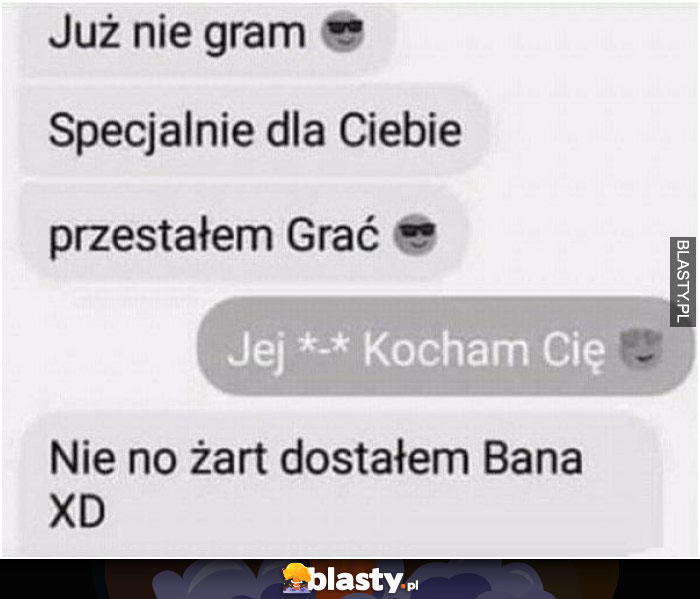 Specjalnie przestałem grać